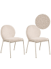 Beliani 2er-Set Esszimmerstuhl ELLIE in Beige