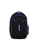 Satch Schulrucksack-Set MATCH "Purple Phantom" 2-teilig in Schwarz