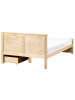 Beliani Doppelbett DAUPHIN in Braun - (W) 129 x (H) 82 x (L) 206 cm