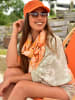 styleBREAKER Schal mit Marmor Muster in Pink
