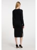 DreiMaster Klassik Damen Strickkleid in Schwarz