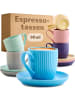 Cosumy Espressotassen Farbig Pastel Matt 6er Set