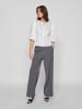 Vila Hohe Taille Weite Hose in Medium Grey Melange
