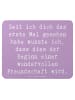 Mr. & Mrs. Panda Mouse Pad Spruch Neue Freunde finden mit Spruch in Lavendeltraum