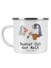 Mr. & Mrs. Panda Kaffeetasse Pinguin Bester Opi der Welt mit Spruch in Weiß