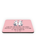 Mr. & Mrs. Panda Kühlschrank Magnet Schwesternwunder mit Spruch in Rot Pastell