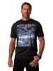 JP1880 Kurzarm T-Shirt in schwarz