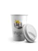 Mr. & Mrs. Panda To Go Becher Rabe Sombrero mit Spruch in Weiß