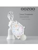 Oozoo Analog-Armbanduhr Oozoo Timepieces weiß extra groß (ca. 46mm)