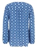 CARTOON Blusenshirt mit Muster in Blau/Blau