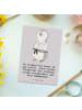 Mr. & Mrs. Panda Postkarte Karate Trainerin mit Spruch in Grau Pastell