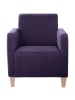 58 aufm Kessel SESSEL Karol Bezug Veloursstoff Buche natur / violett