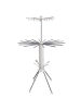 relaxdays Wäscheständer in Weiß/ Grau - (H)180 x Ø112 cm