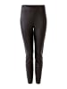 Oui Leggings CHASEY in Lederoptik in black