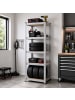 relaxdays Schwerlastregal in Silber - (B)60 x (H)200 x (T)60 cm