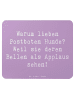 Mr. & Mrs. Panda Mauspad Spruch Postbote Hundeliebe mit Spruch in Lavendeltraum