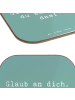Mr. & Mrs. Panda gläseruntersetzer Spruch Schulanfang Glaube mit... in Meeresbrise