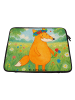 Mr. & Mrs. Panda Laptop Tasche Fuchs Blumen Design ohne Spruch in Weiß