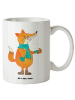 Mr. & Mrs. Panda Tasse Fuchs Keks ohne Spruch in Weiß