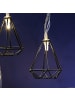 MARELIDA LED Lichterkette DIAMANT 10 kleine beleuchtete Rubine L: 1,6m in schwarz