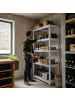 relaxdays Schwerlastregal in Grau/ Braun - (B)100 x (H)180 x (T)40 cm