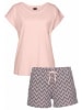 VIVANCE DREAMS Shorty in rosa/dunkelblau-gemustert
