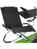 tectake ergonomische Sonnenliege, Belastbarkeit 150 kg, 150 x 73 x 93 cm