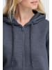 Oxmo Kapuzenfleecejacke OXKAREN ZIPHOODIE in Blau