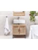Beliani Waschbeckenunterschrank ROSELL in /Braun - (W) 60 x (H) 60 x (L) 40 cm