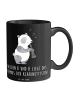 Mr. & Mrs. Panda Keramiktasse Klarinette Geheimnis mit Spruch in Schwarz