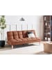 Beliani 3-Sitzer Sofa SILJAN in Braun - (W) 177 x (H) 80 x (L) 80 cm