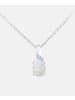 Diamant L'éternel Halskette mit Anhänger aus 375 Weißgold mit Diamant mit Opal