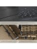 tectake 2-in-1-Rattanlounge-Set, höhenverstellbare Tischfüße, wasserabweisend