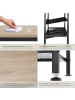 tectake Schuhregal Bournemouth 75,5 x 30,5 x 85,5 cm, Industrial Holz hell, Eiche Sonoma
