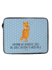 Mr. & Mrs. Panda Notebook Tasche Fuchs Lord mit Spruch in Blau Pastell