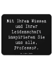 Mr. & Mrs. Panda Mousepad Spruch Inspirierender Professor mit Sp... in Schwarz