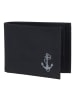 oxmox New Cryptan Geldbörse RFID Schutz 11 cm schwarz-freedom anchor grey