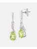 Diamant L'éternel Ohrringe aus 375 Weißgold mit 0.94 Karat Diamant mit Peridot