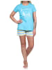NORMANN Shorty kurzarm Pyjama und - 73806 in hellblau