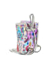 myMo Women Backpack in White Multicolor