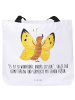 Mr. & Mrs. Panda Strandtasche Schmetterling Zitronenfalter mit S... in Weiß