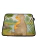 Mr. & Mrs. Panda Laptop Sleeve Otter Bauch Design ohne Spruch in Weiß