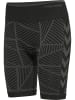 Hummel Hummel Shorts Hmlmt Yoga Damen Atmungsaktiv Feuchtigkeitsabsorbierenden Nahtlosen in BLACK/ASPHALT MELANGE