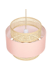 Beliani Pendelleuchten YUMURI in Naturfarben/Rosa - (W) 40 x (H) 172 x (L) 40 cm