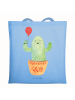Mr. & Mrs. Panda Tote Bag Kaktus Luftballon ohne Spruch in Sky Blue