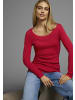 FLASHLIGHTS Langarmshirt in rot, schwarz