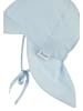 Sterntaler Schirmmütze mit Nackenschutz einfarbig in bleu