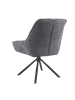 DUBI Möbel 2er-Set: Drehstuhl Mika-Mira in Grau - (B)60 x (H)88 x  (T)68 cm