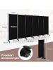 COSTWAY Raumteiler 6 tlg. 172cm in Schwarz