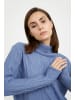 Finn Flare Strickpullover Zopf in light blue